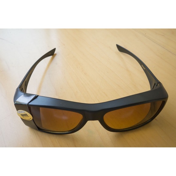 Other - HD Night Vision Glasses Men Women Driving Sports Wraparound Fit Over Anti Glare